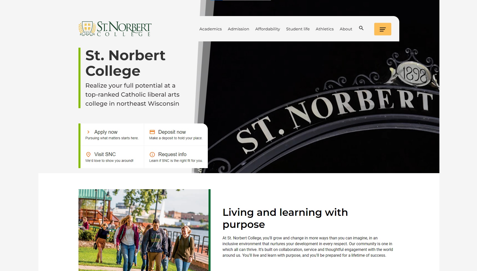 St. Norbert College background